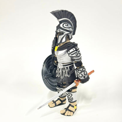 Close view of the Fallen Spartan's detailed armour and finish – Iubi Design 3D