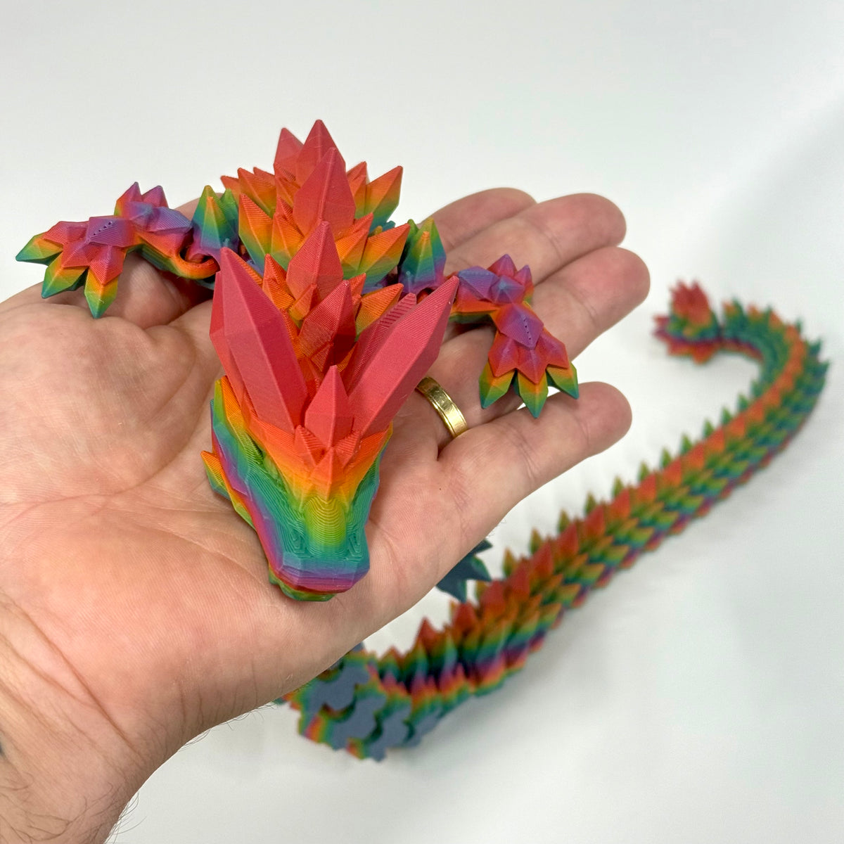 Crystal Dragon | 3D Printed Articulated Dragon Figure
