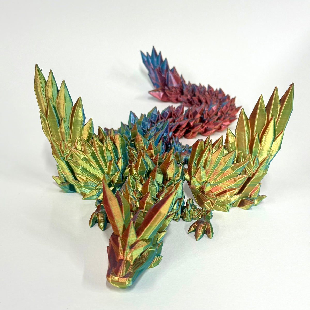 Crystal Wing Dragon | 3D Printed Articulated Figure