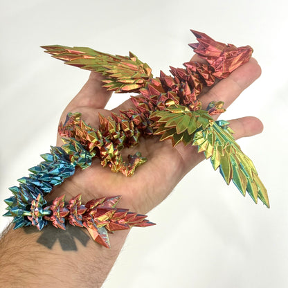 Crystal Wing Dragon | 3D Printed Articulated Figure
