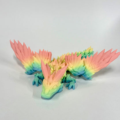 Baby Crystal Wing Dragon | 3D Printed Articulated Figure