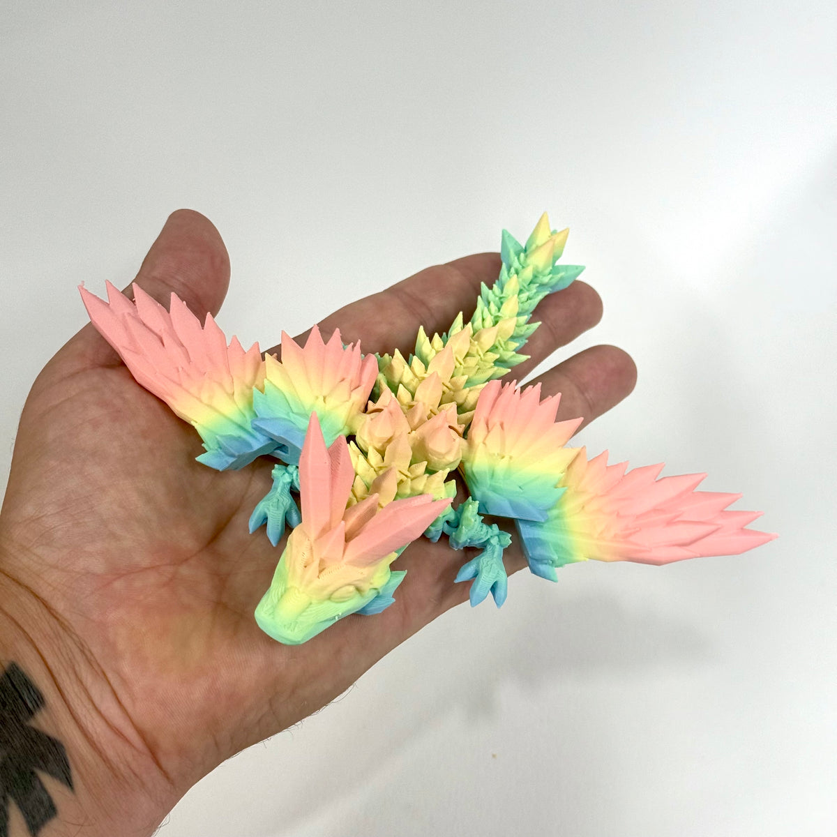 Baby Crystal Wing Dragon | 3D Printed Articulated Figure