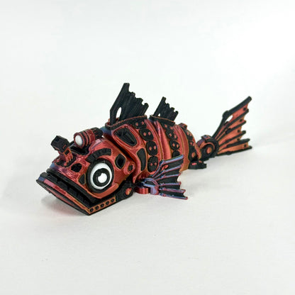 Cyber Fish | 3D Printed Articulating Futuristic Figure