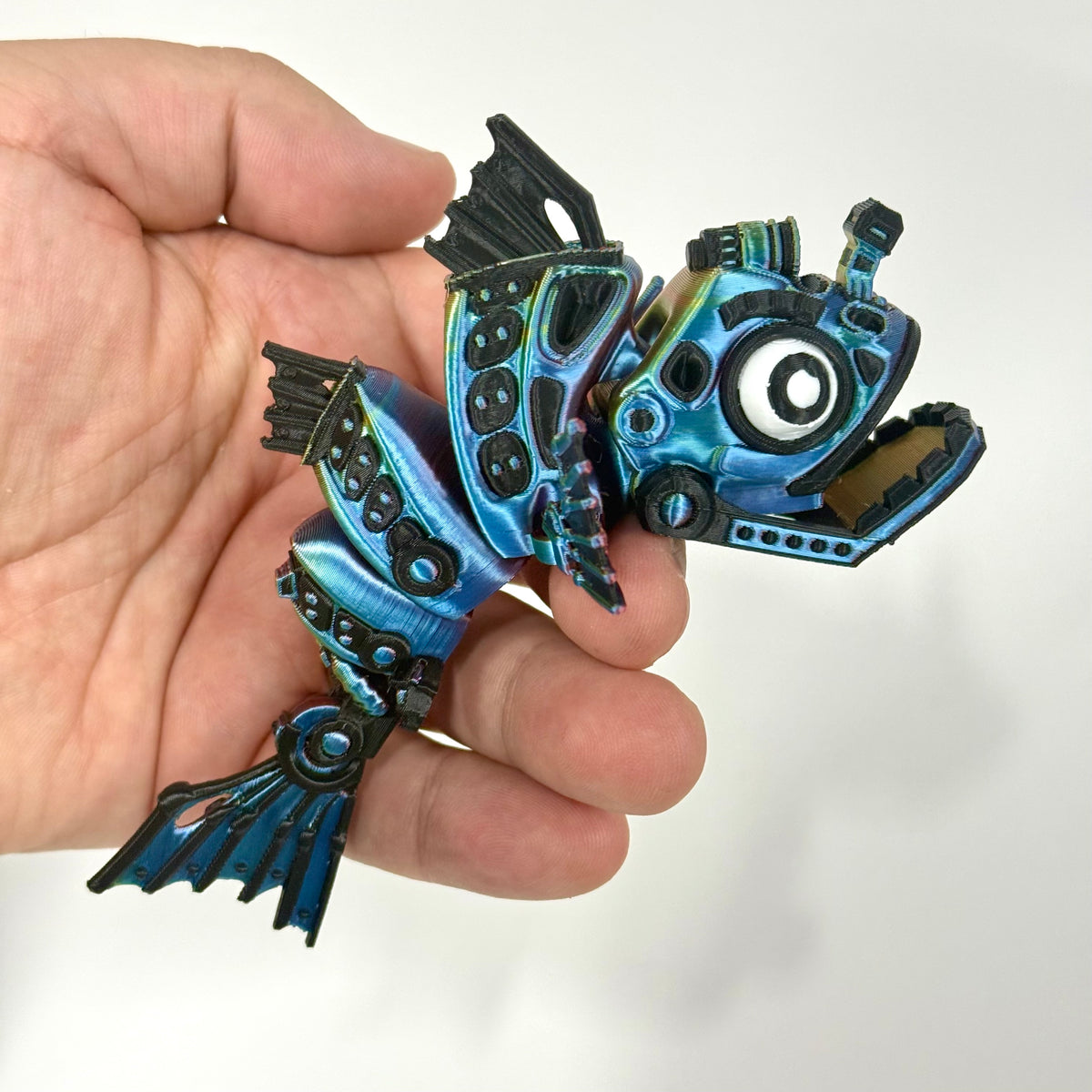 Cyber Fish | 3D Printed Articulating Futuristic Figure