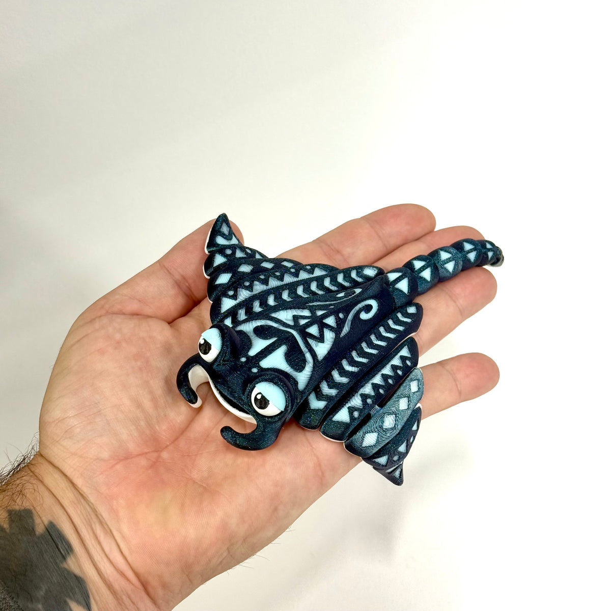 Tribal Manta Ray | 3D Printed Articulated Sea Creature