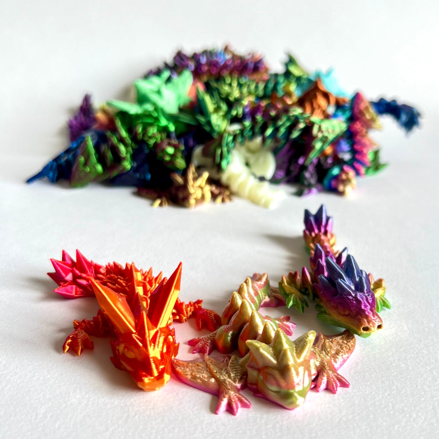 3D Printed Mystery Wyvern & Tadlings | Pack of 3