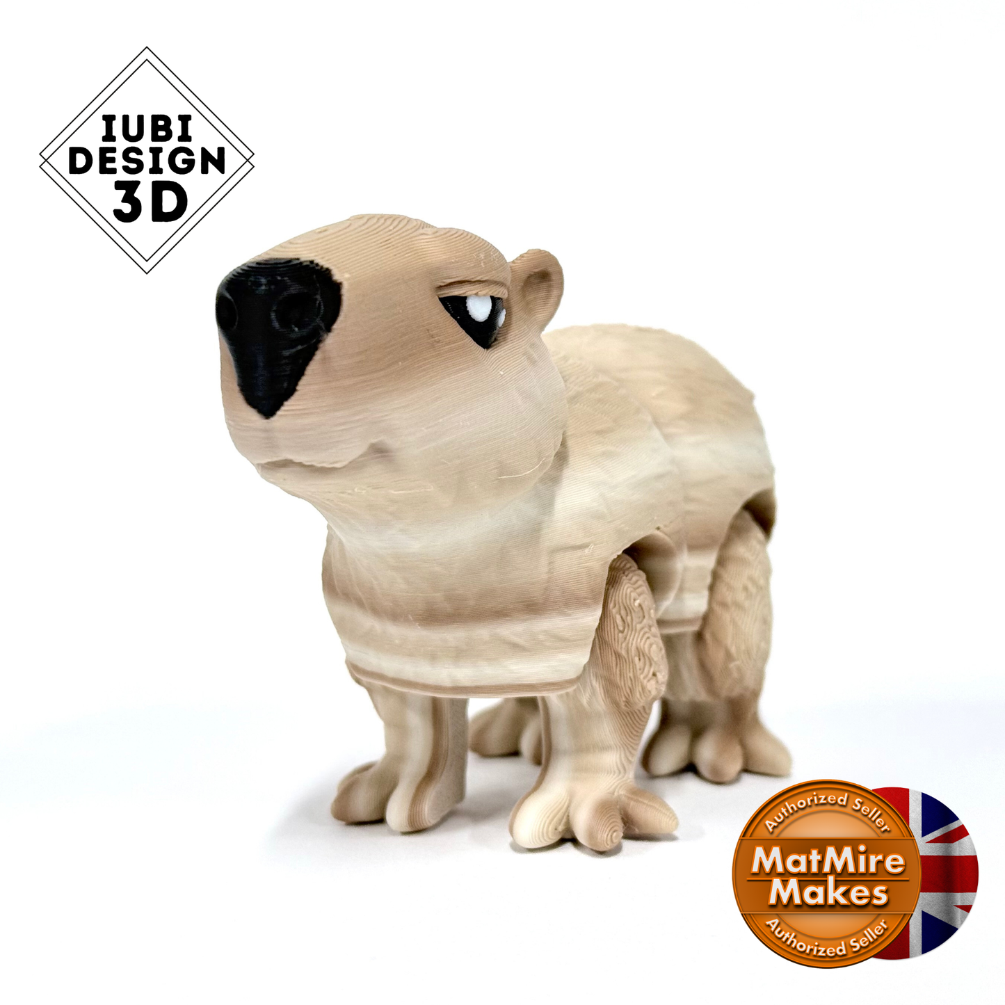 Jumbo Capybara | 3D Printed Articulated Capybara Figure