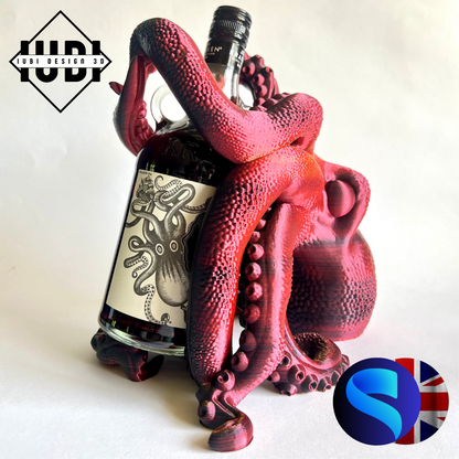 The Kraken Rum Guardian | 3D Printed Octopus Bottle Holder