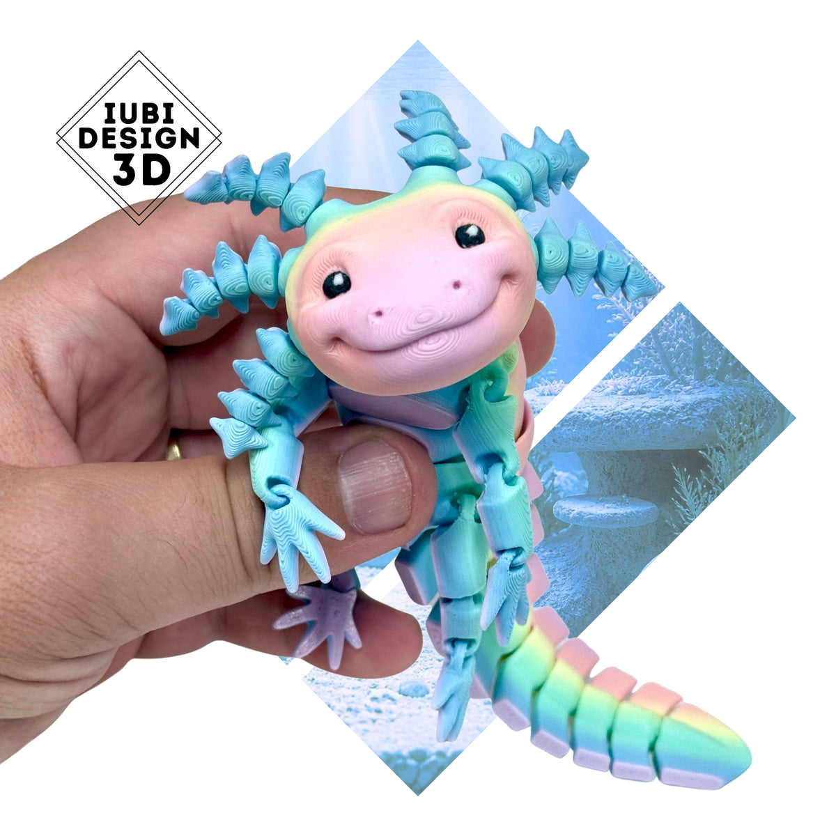 Axolotl | 3D Printed Articulated Axolotl