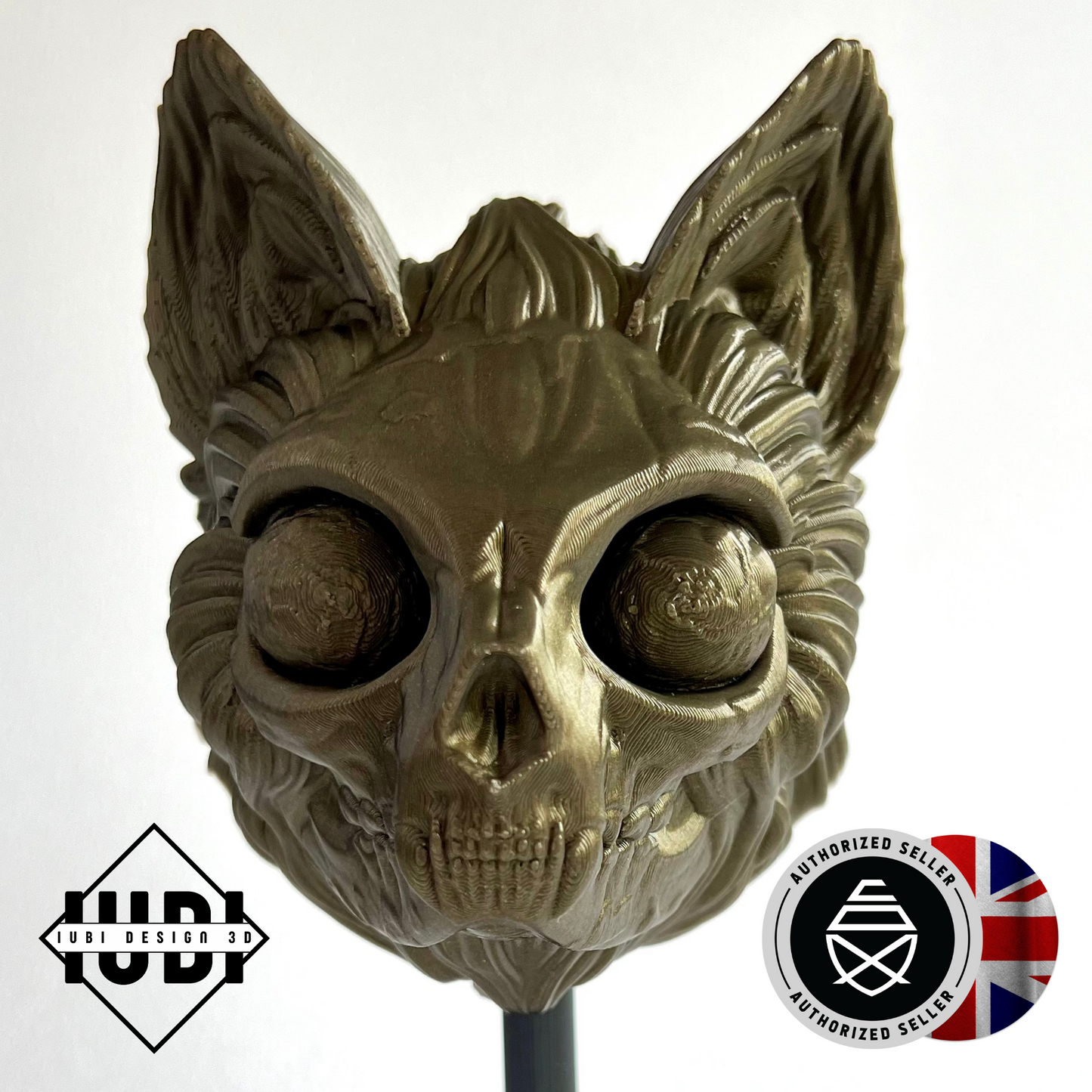 Mew Skull Decoration | Mythical Creature Wall Mountable 3D Printed Mask Display