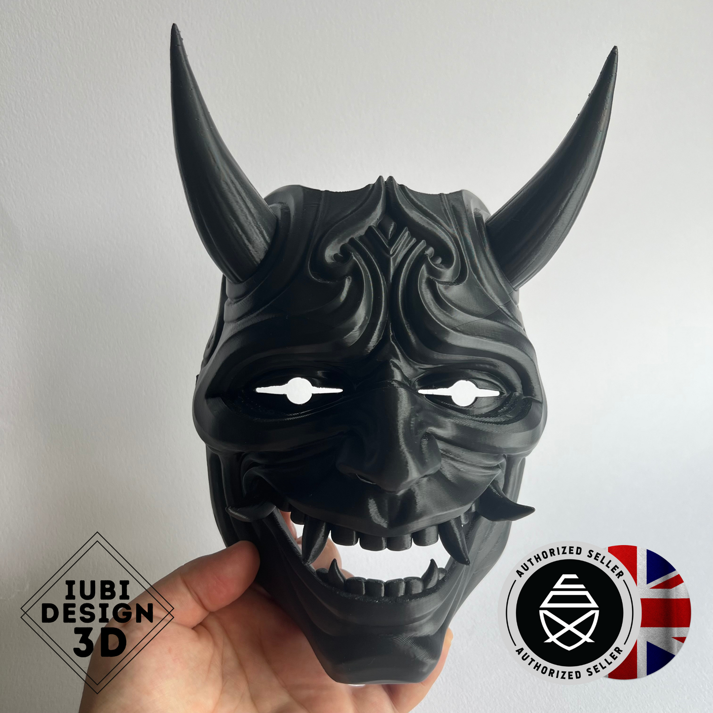 Oni Mask | Japanese Mythology 3D Printed Wearable Mask