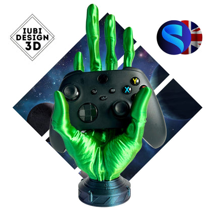 3D Printed 6-Finger Alien Hand Controller Stand | Universal Design