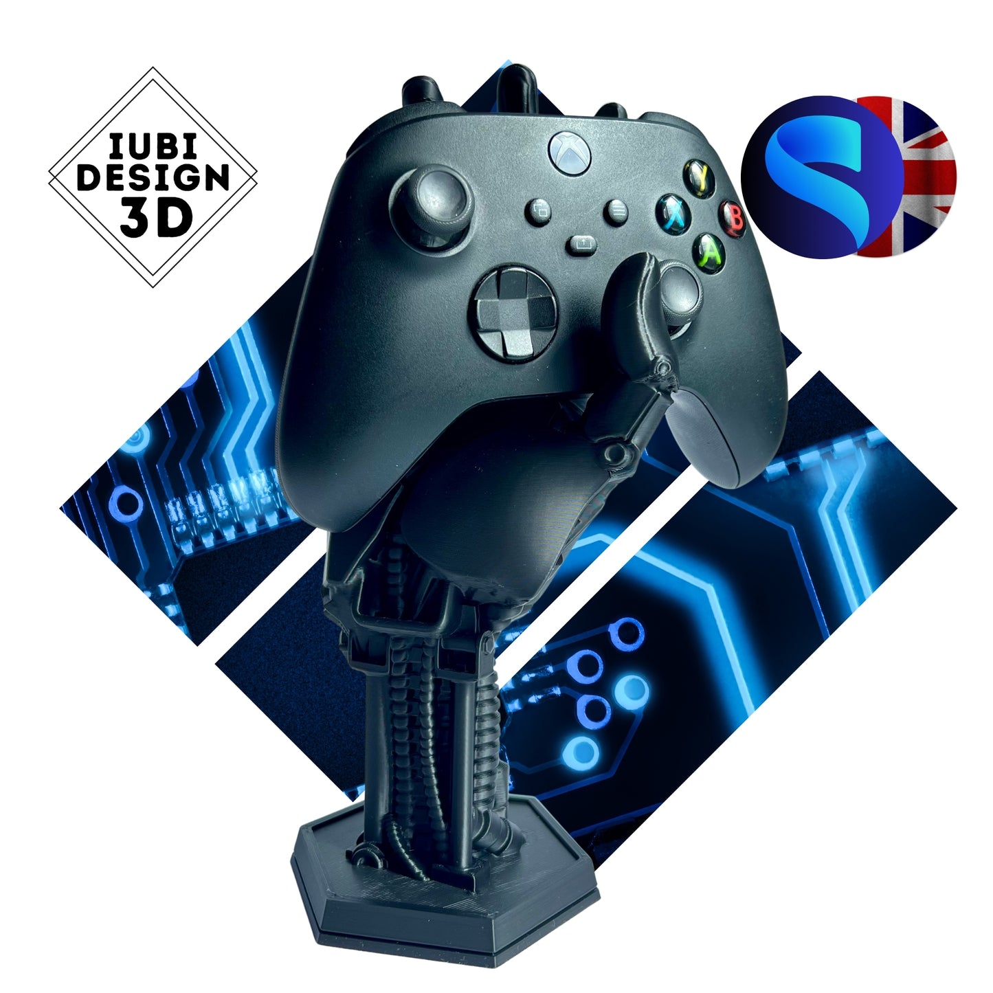 3D Printed Robot Hand Controller Stand | Universal Design