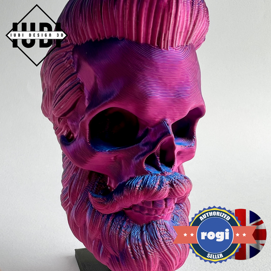 Short Back and Sides Bearded Skull | 3D Printed Home Decor - Small