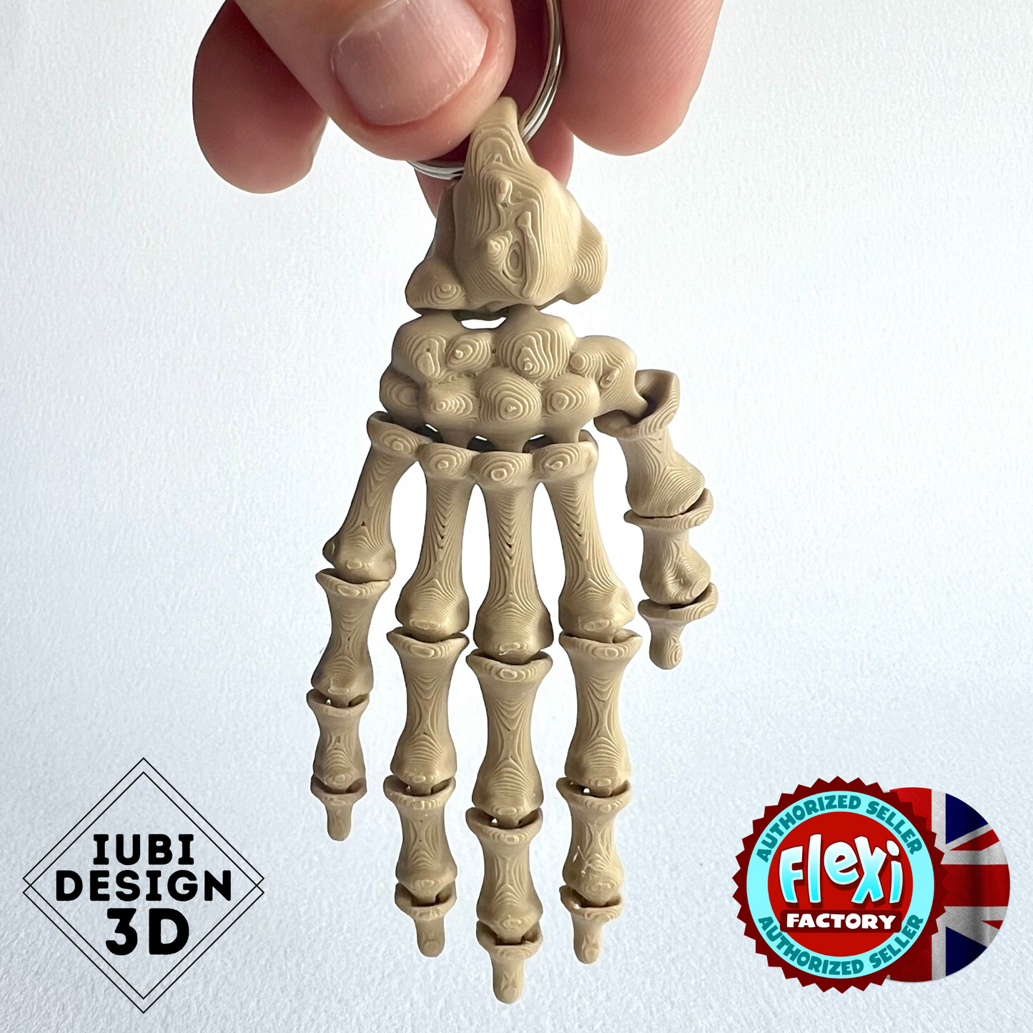 3D Printed Skeleton Hand | Keyring