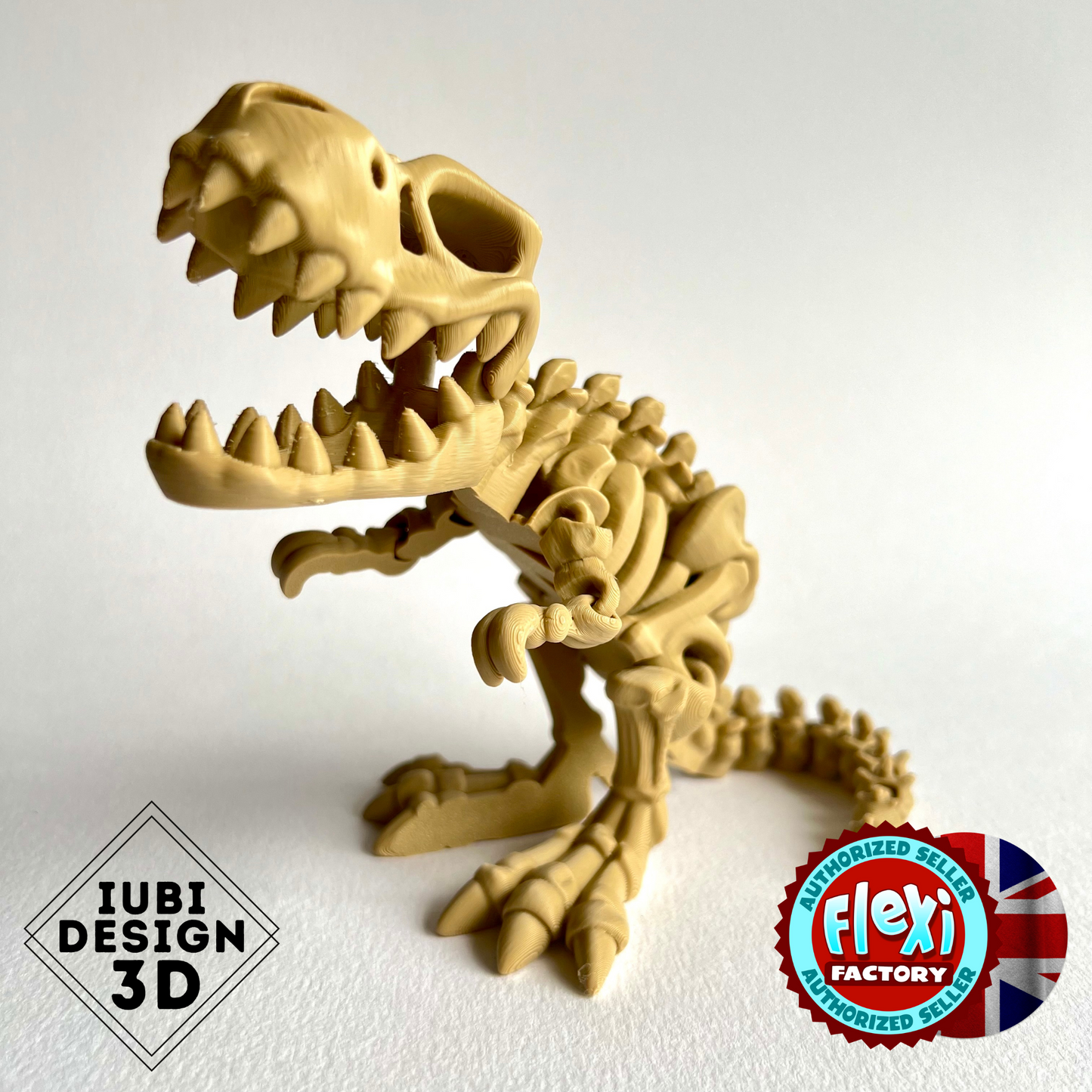 3D Printed Skeleton T-Rex | Articulating Dinosaur with Opening Mouth