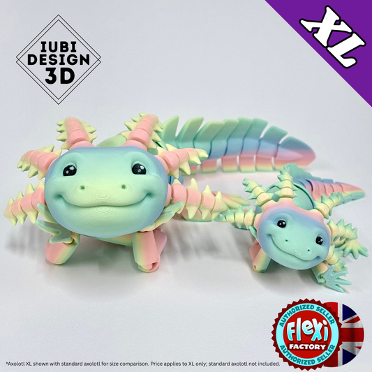 Axolotl XL | 3D Printed Articulated Giant Axolotl Figure
