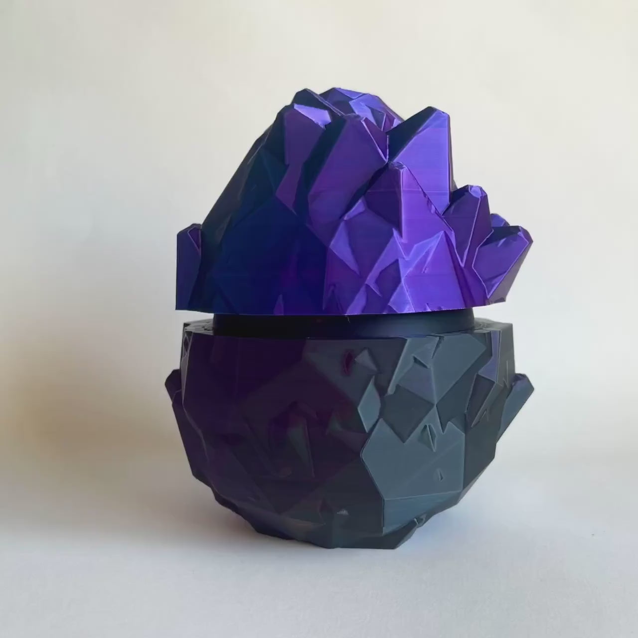 Mystery Gemstone Dragon Surprise Egg: 3D Printed Fidget Toy | Cinderwing3D | Articulating Desk Buddy