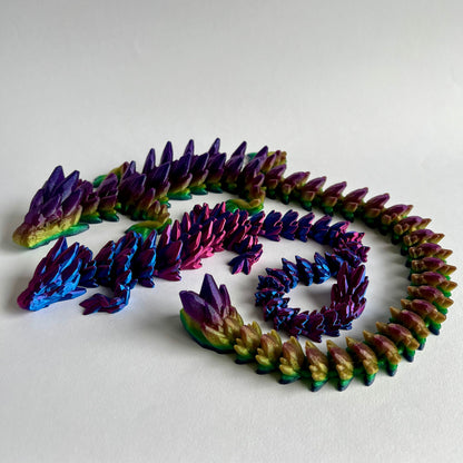 Gemstone Dragon: 3D Printed Fidget Toy | Cinderwing3D | Articulating Desk Buddy