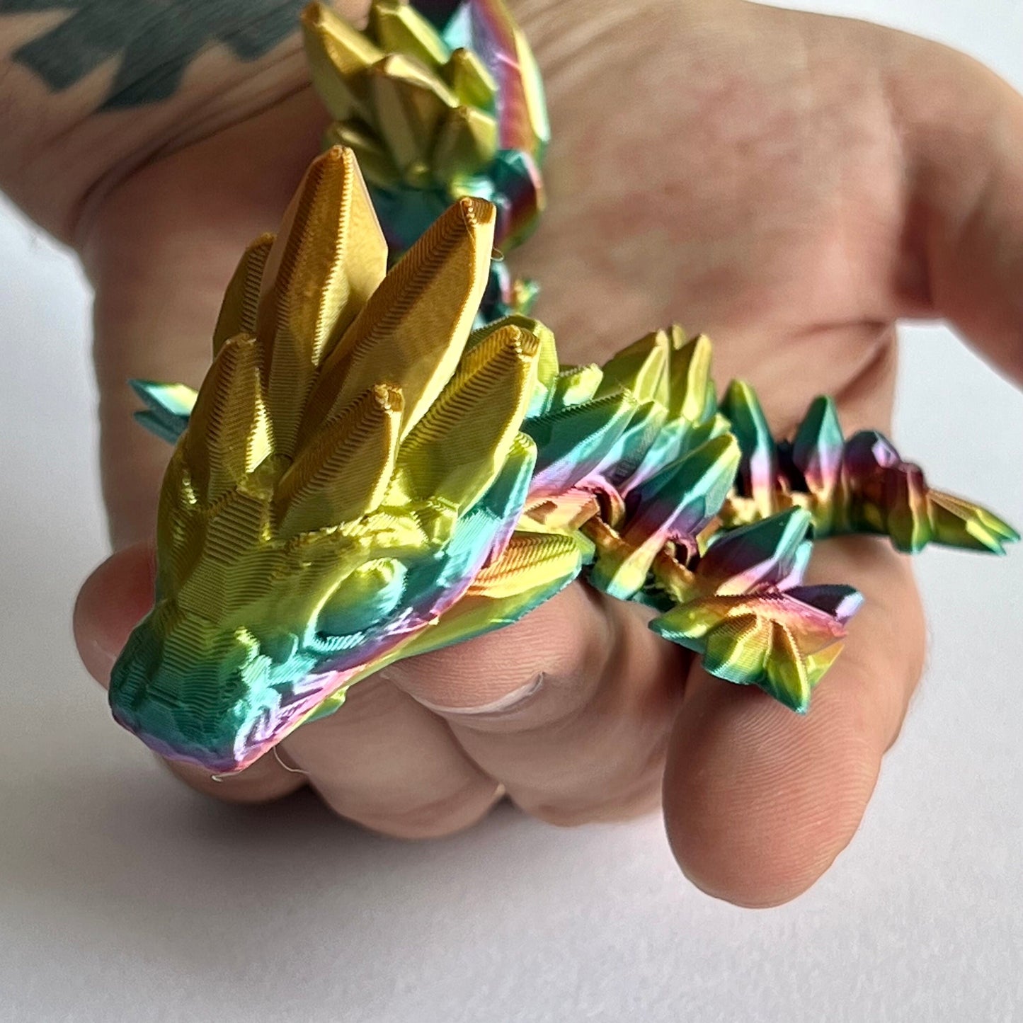 3D Printed Gemstone Dragon | Baby - 7 inches