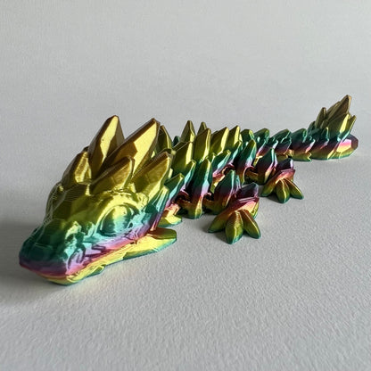 3D Printed Gemstone Dragon | Baby - 7 inches