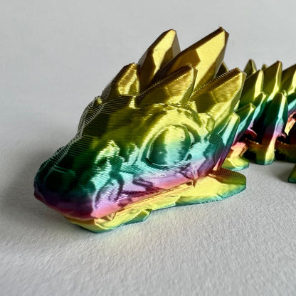 3D Printed Gemstone Dragon | Baby - 7 inches