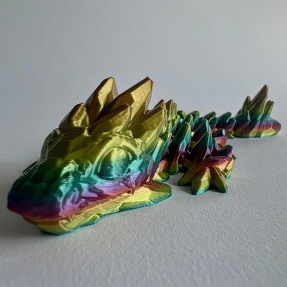 3D Printed Gemstone Dragon | Baby - 7 inches