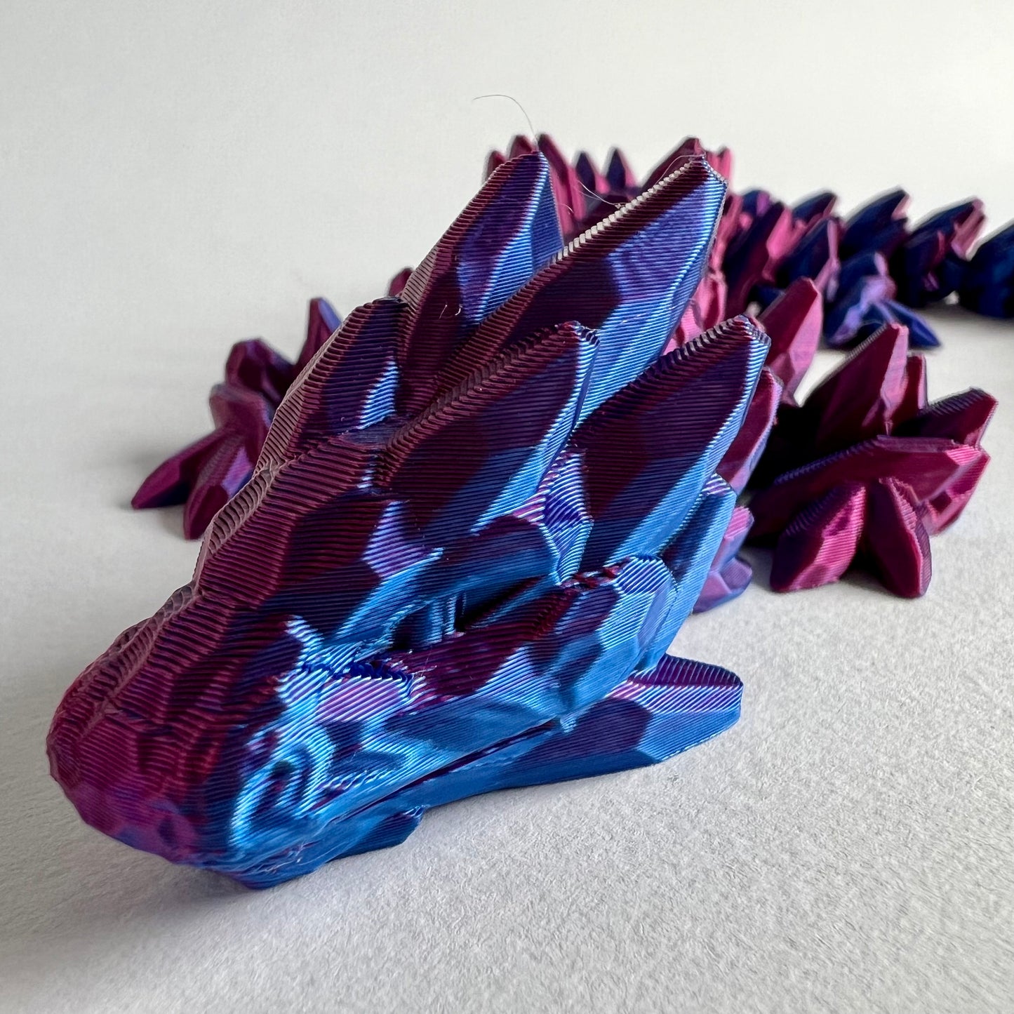 Gemstone Dragon: 3D Printed Fidget Toy | Cinderwing3D | Articulating Desk Buddy