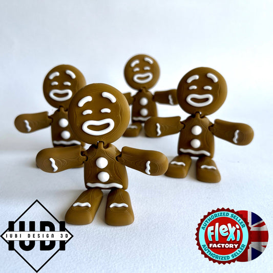 3D Printed Gingerbread Man / Gingerbread Girl | Christmas Decoration