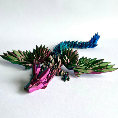 3D Printed Crystal Wing Dragon | Adult - 13 - 18 inches