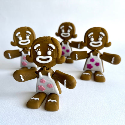 3D Printed Gingerbread Man / Gingerbread Girl | Christmas Decoration