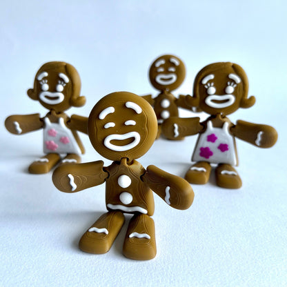 3D Printed Gingerbread Man / Gingerbread Girl | Christmas Decoration