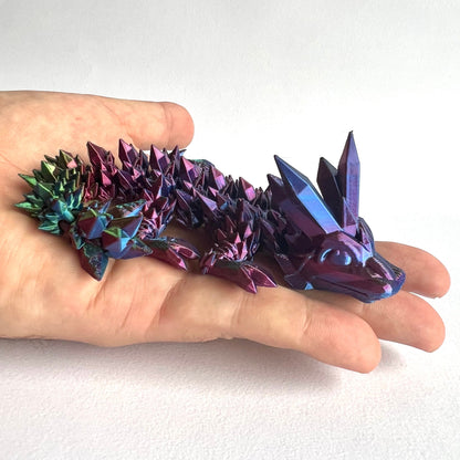 3D Printed Crystal Dragon | Baby - 7 inches