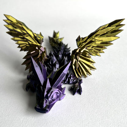 3D Printed Crystal Wing Dragon | Baby - 7 inches